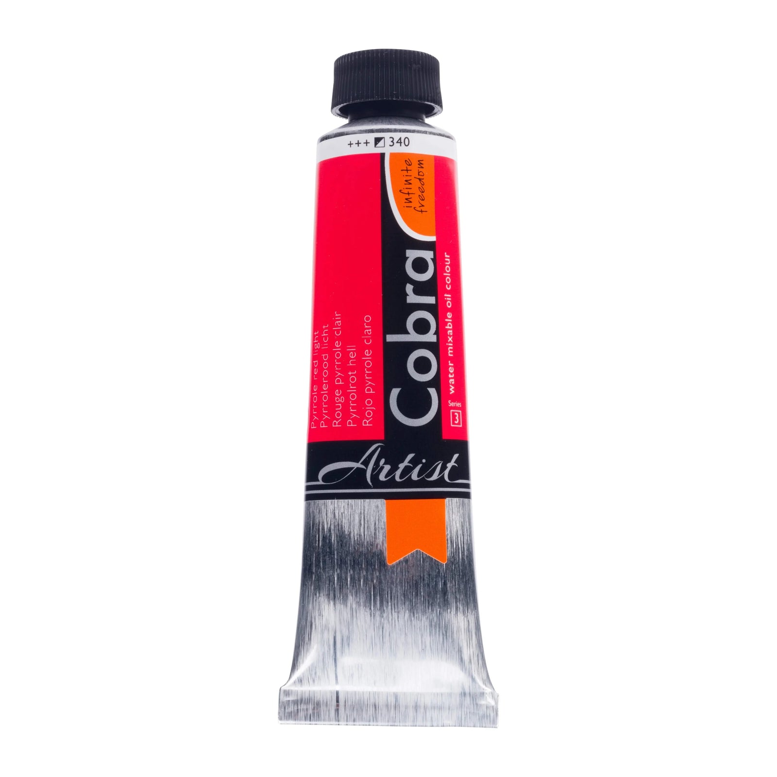 Cobra Artist Wassermischbare Ölfarbe Tube 40 ml Pyrrolrot Hell 340 - Kidis Art