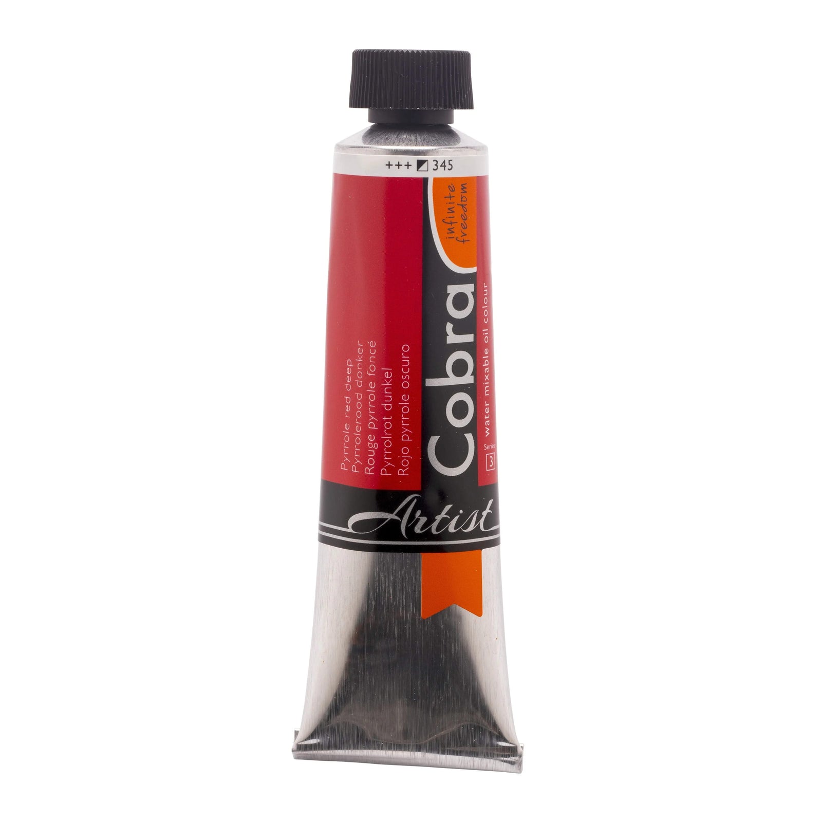 Cobra Artist Wassermischbare Ölfarbe Tube 40 ml Pyrrolrot Dunkel 345 - Kidis Art