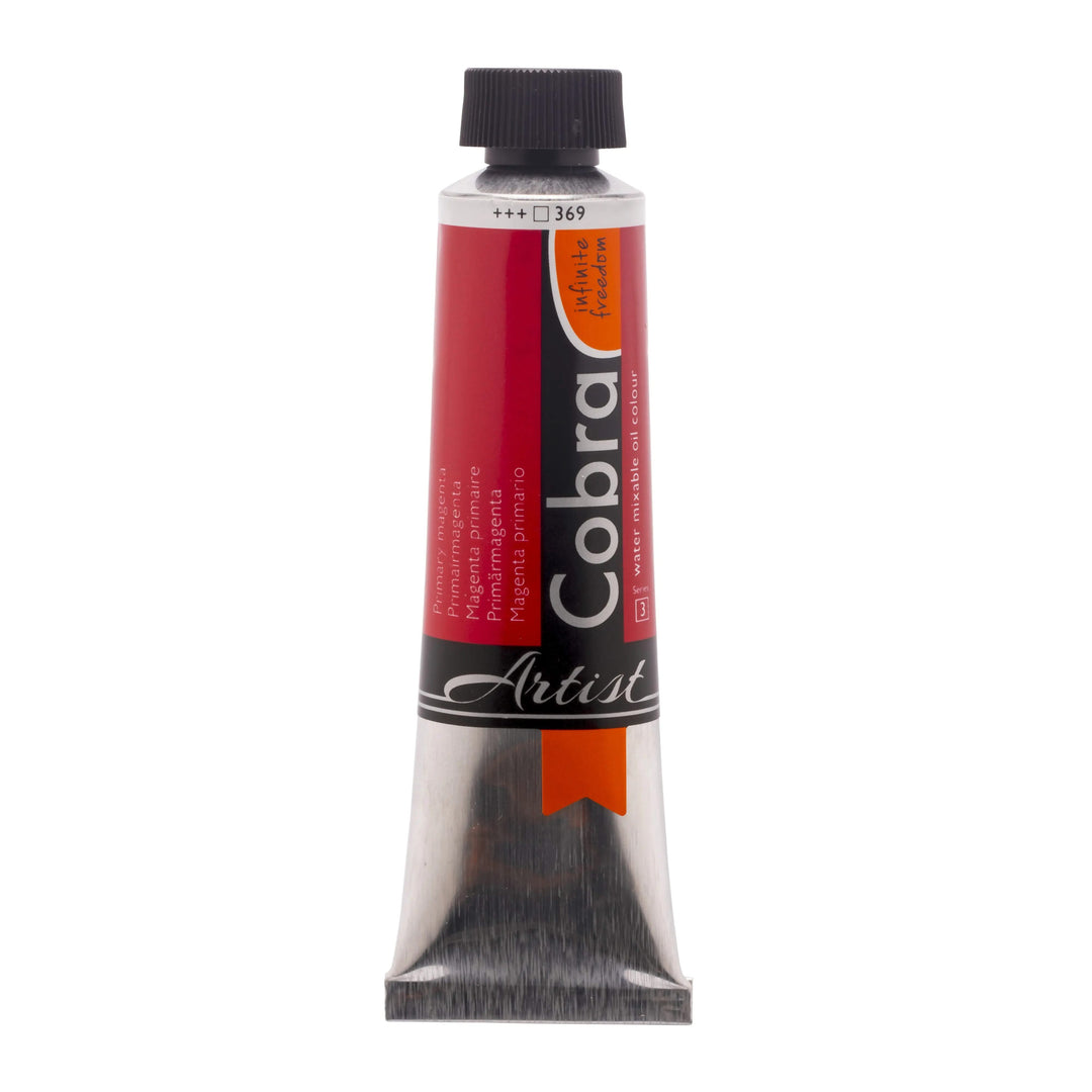 Cobra Artist Wassermischbare Ölfarbe Tube 40 ml Primärmagenta 369 - Kidis Art