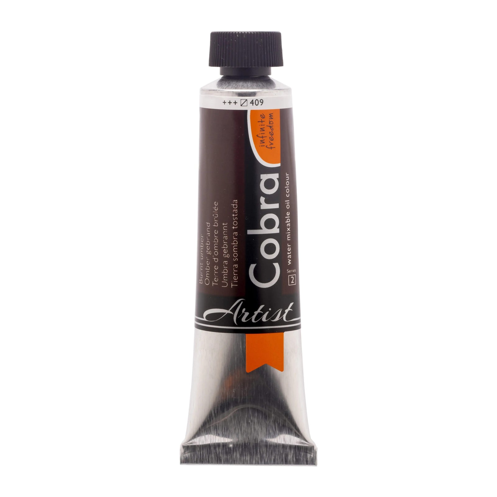 Cobra Artist Wassermischbare Ölfarbe Tube 150 ml Umbra Gebrannt 409 - Kidis Art