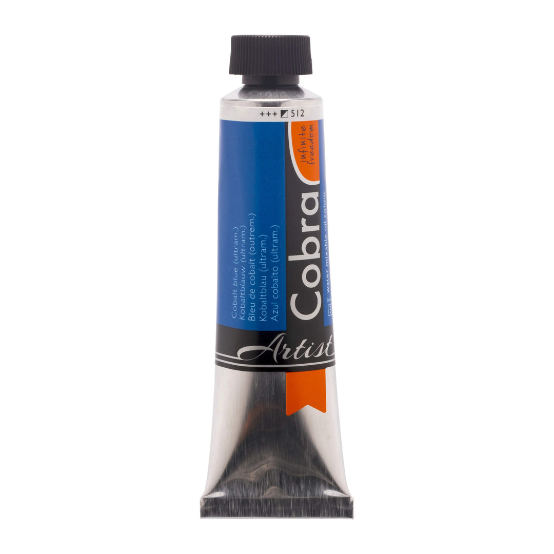 Cobra Artist Wassermischbare Ölfarbe Tube 40 ml Kobaltblau (Ultramarin) 512 - Kidis Art
