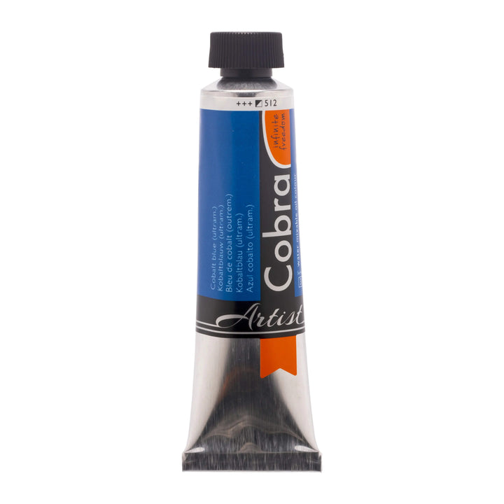 Cobra Artist Wassermischbare Ölfarbe Tube 150 ml Kobaltblau (Ultramarin) 512 - Kidis Art