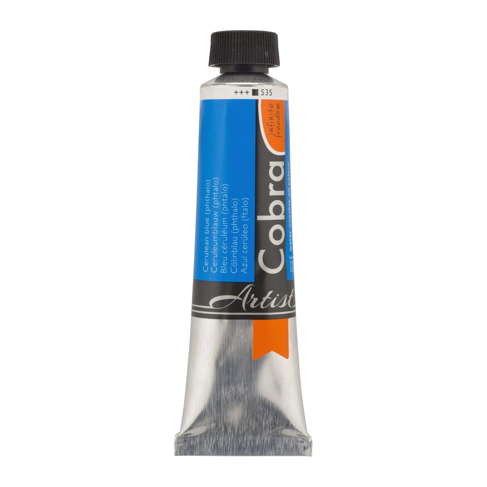 Cobra Artist Wassermischbare Ölfarbe Tube 40 ml Cölinblau (Phthalo) 535 - Kidis Art