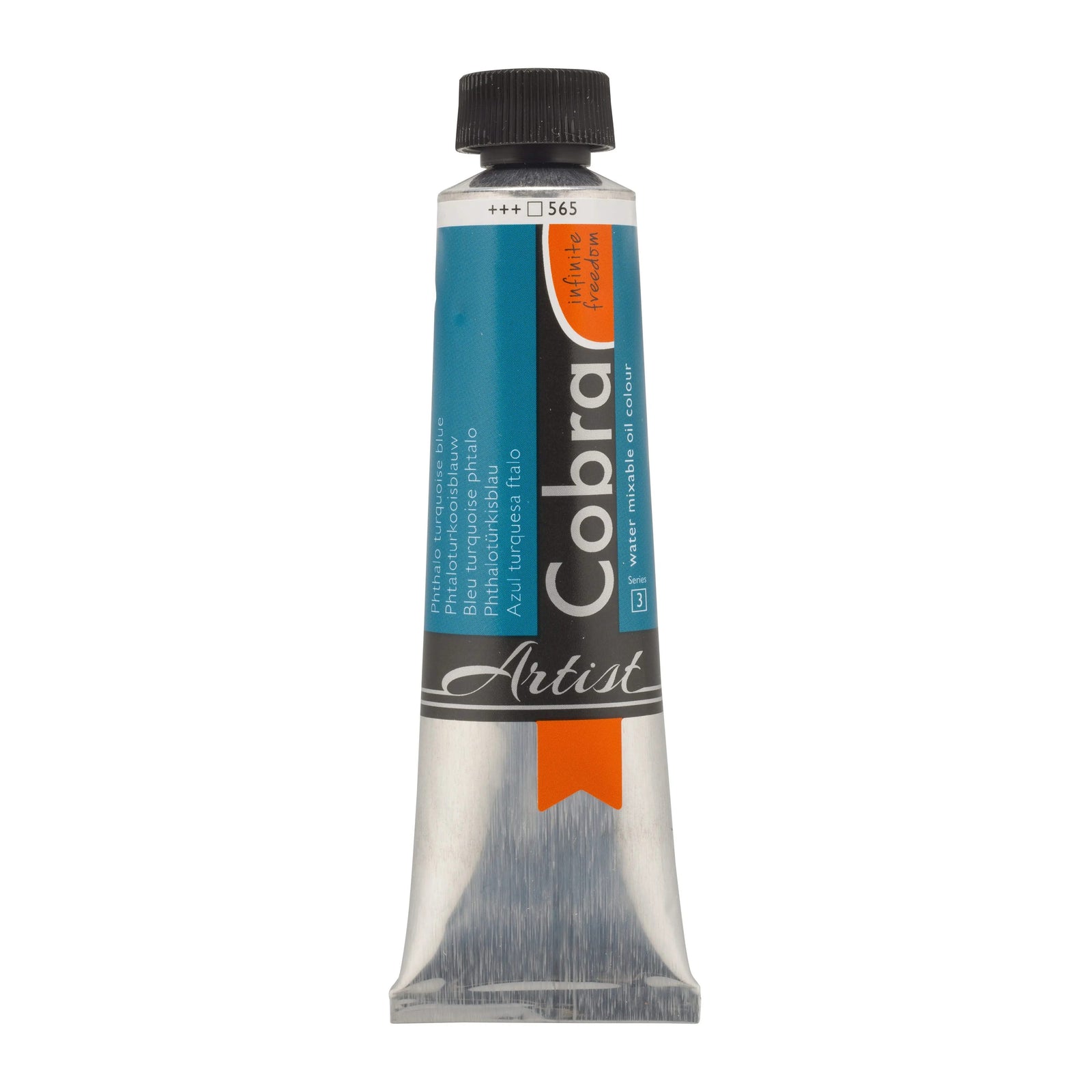 Cobra Artist Wassermischbare Ölfarbe Tube 40 ml Phthalotürkisblau 565 - Kidis Art