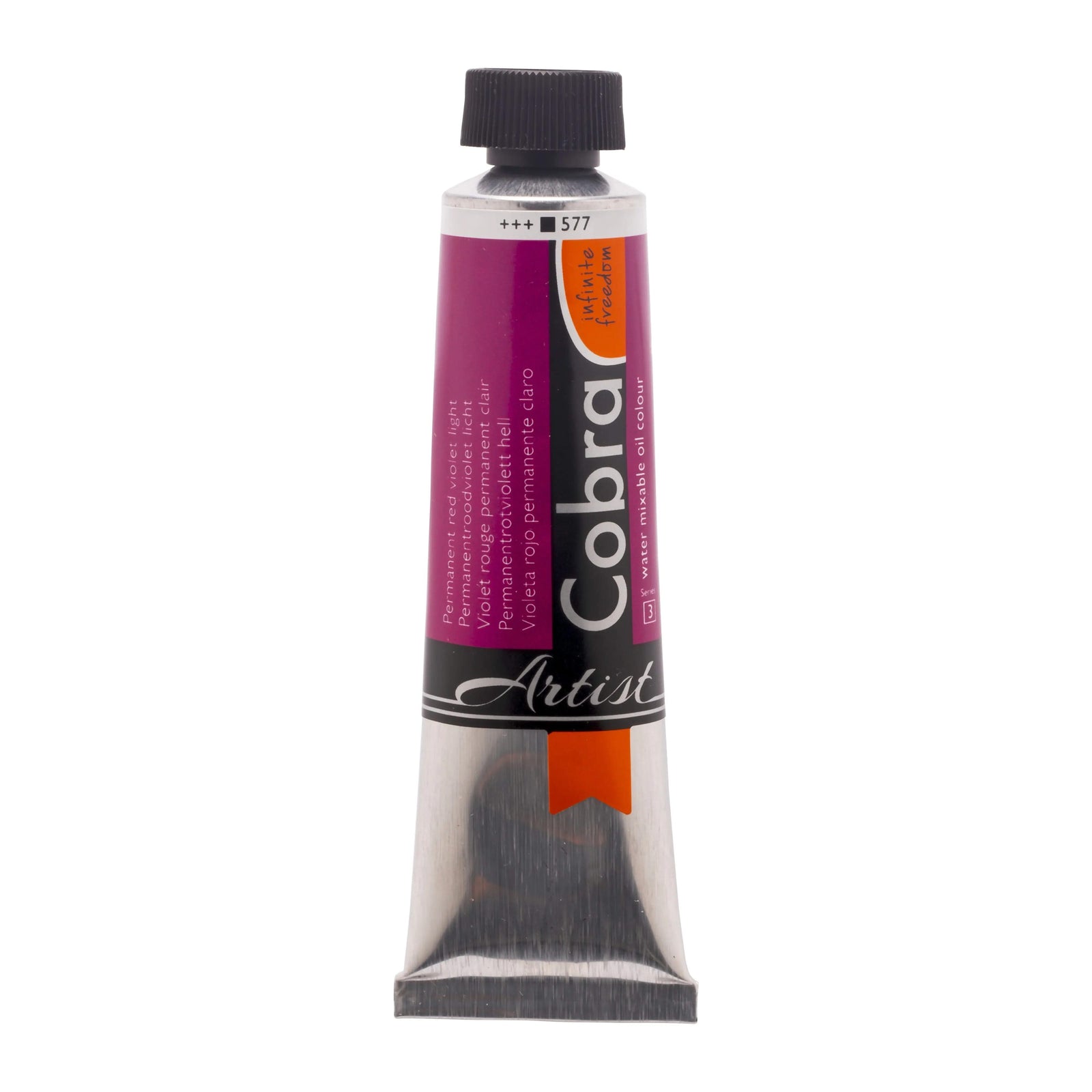 Cobra Artist Wassermischbare Ölfarbe Tube 150 ml Permanentrotviolett Hell 577 - Kidis Art