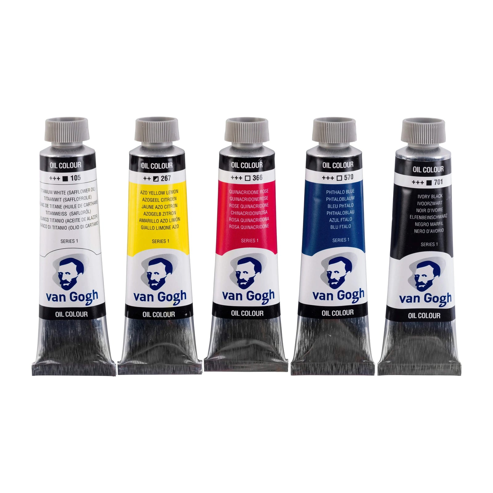 Van Gogh Ölfarben Primärfarben-Mischset | 5 x 40 ml - Kidis Art