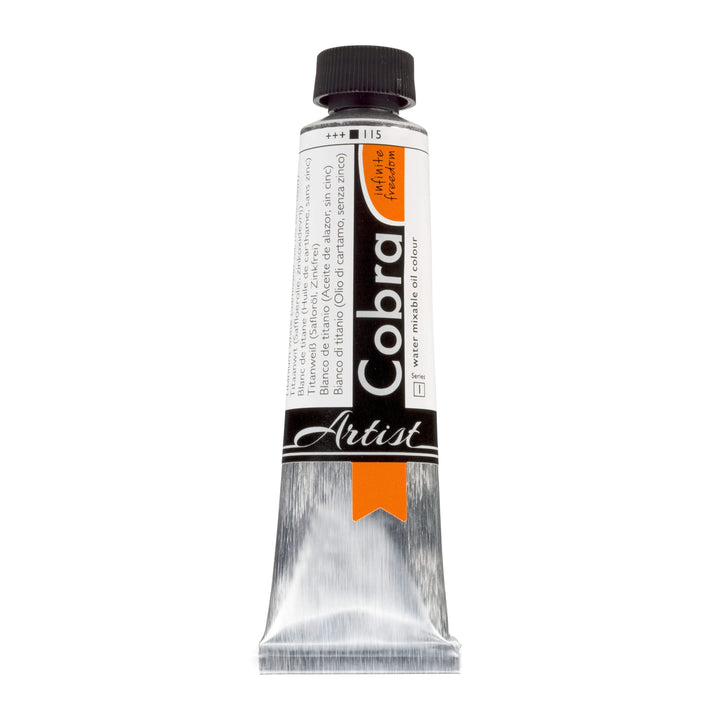 Cobra Artist Wassermischbare Ölfarbe Tube 150 ml Zinkweiß 104 - Kidis Art