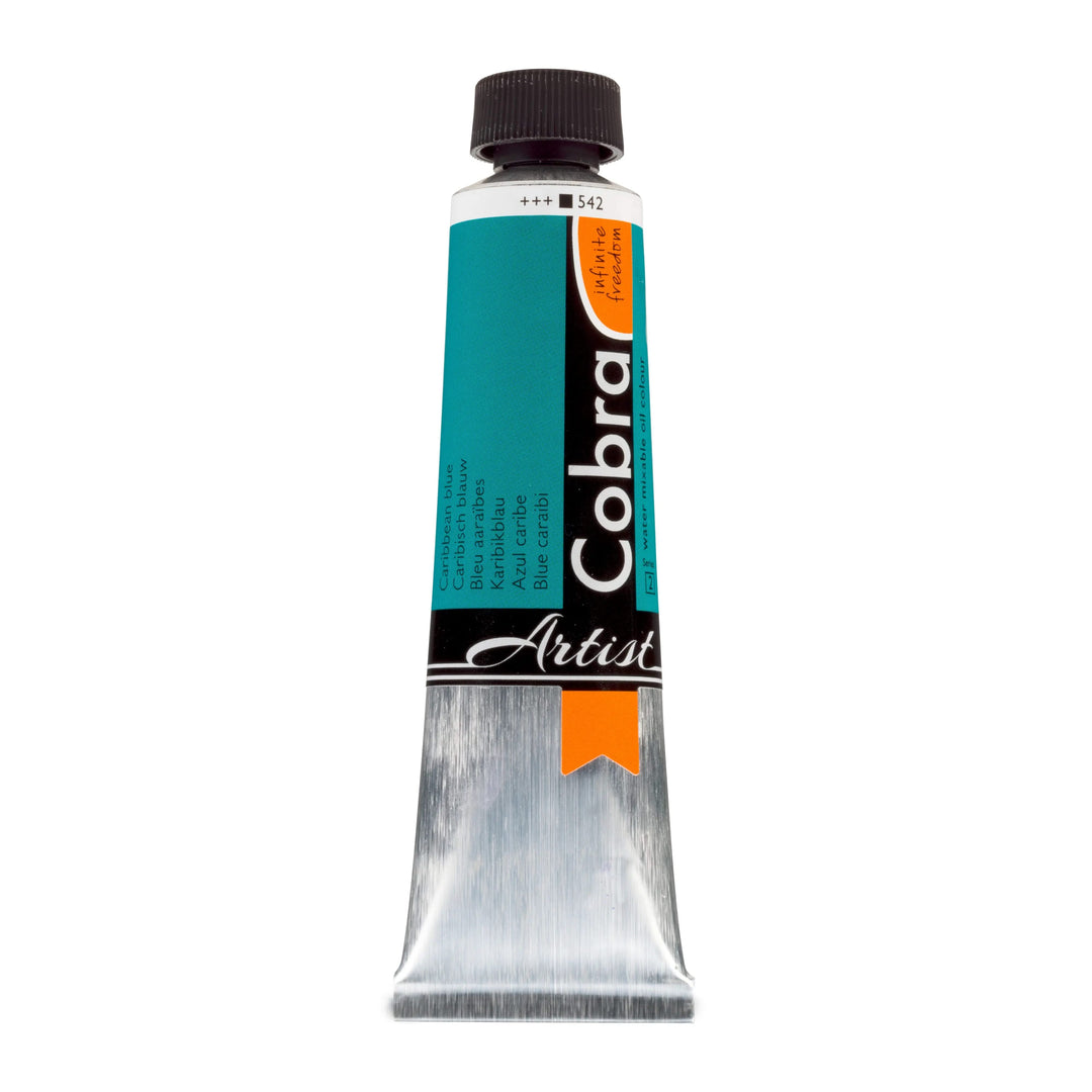 Cobra Artist Wassermischbare Ölfarbe Tube 40 ml Karibikblau 542 - Kidis Art