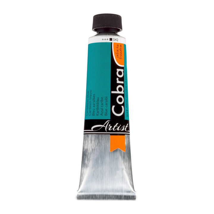 Cobra Artist Wassermischbare Ölfarbe Tube 40 ml Karibikblau 542 - Kidis Art