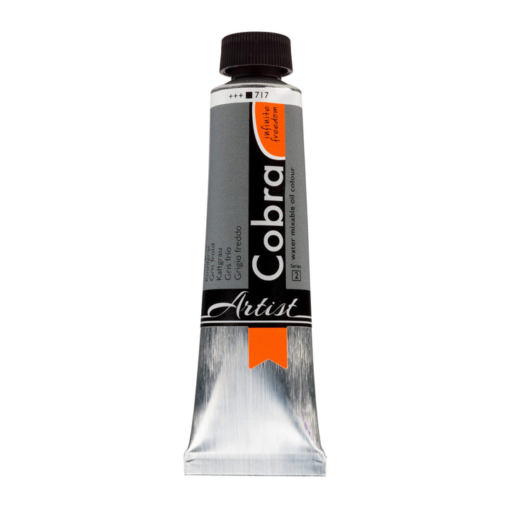 Cobra Artist Wassermischbare Ölfarbe Tube 40 ml Kaltgrau 717 - Kidis Art