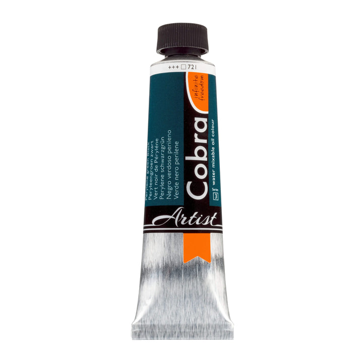 Cobra Artist Wassermischbare Ölfarbe Tube 40 ml Perylene Schwarzgrün 721 - Kidis Art