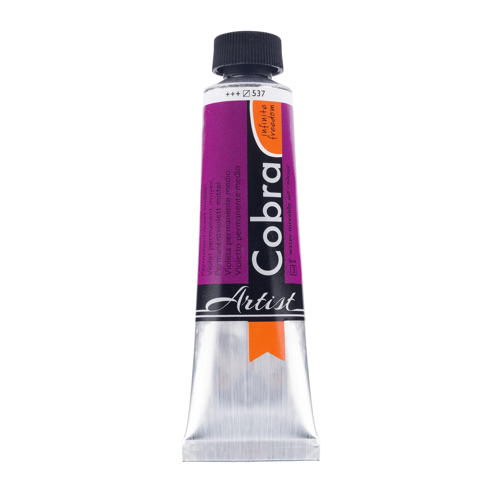 Cobra Artist Wassermischbare Ölfarbe Tube 40 ml Permanentviolett Mittel 537 - Kidis Art