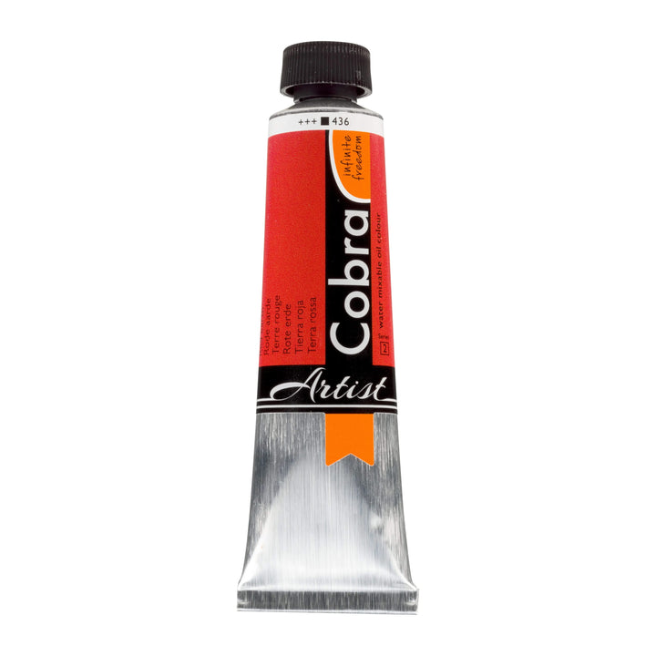 Cobra Artist Wassermischbare Ölfarbe Tube 40 ml Rote Erde 436 - Kidis Art