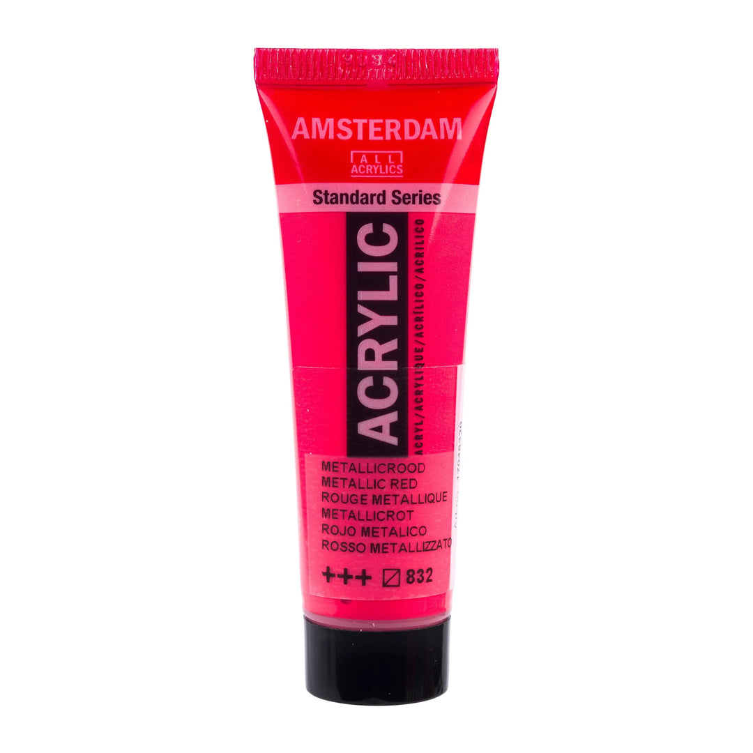 Amsterdam Standard Series Acrylfarbe Tube 20 ml Metallicrot 832 - Kidis Art