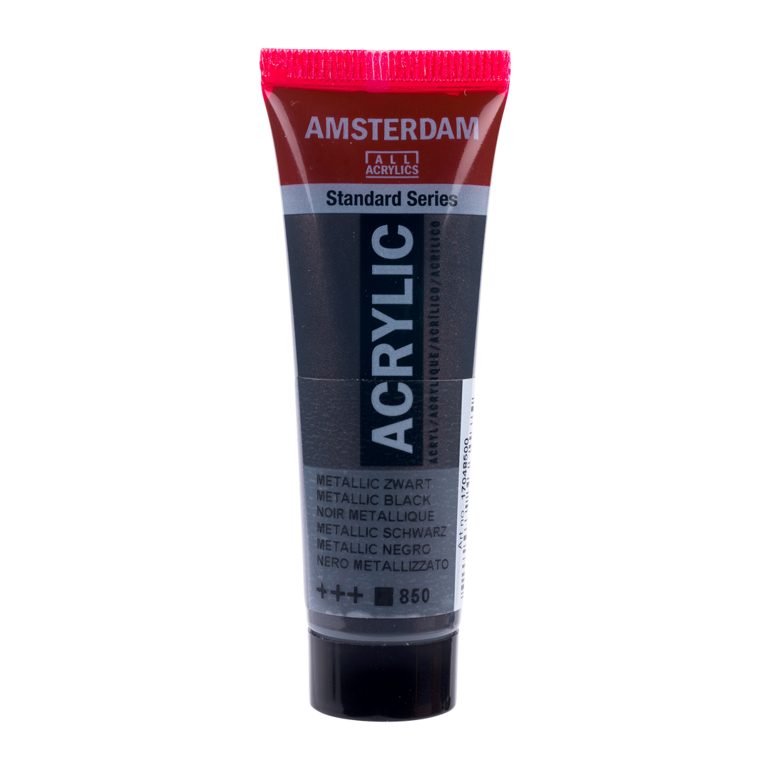 Amsterdam Standard Series Acrylfarbe Tube 20 ml Metallic Schwarz 850