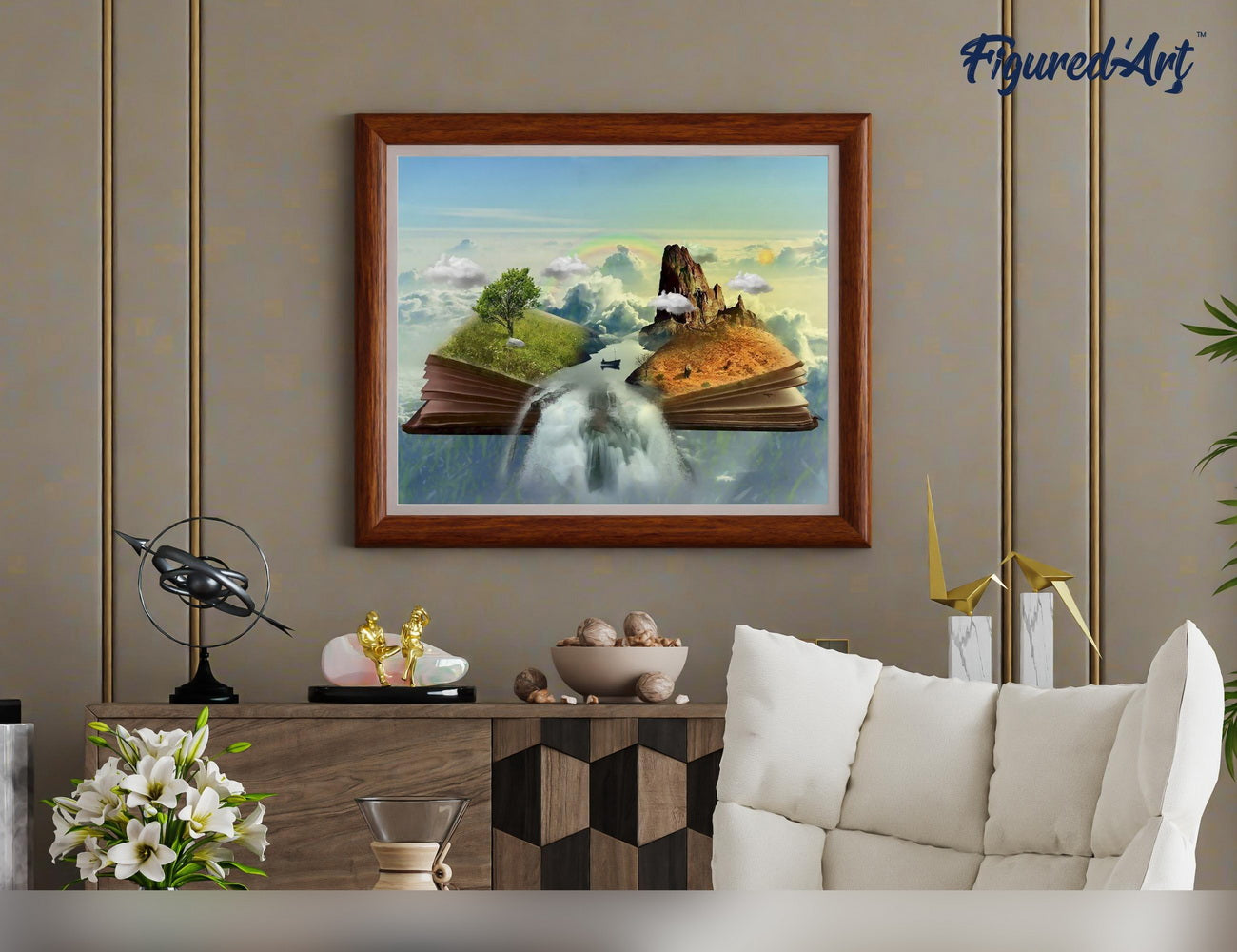 Malen nach Zahlen 40x50cm ohne Keilrahmen Figured’Art Buch Landschaft - Kidis Art