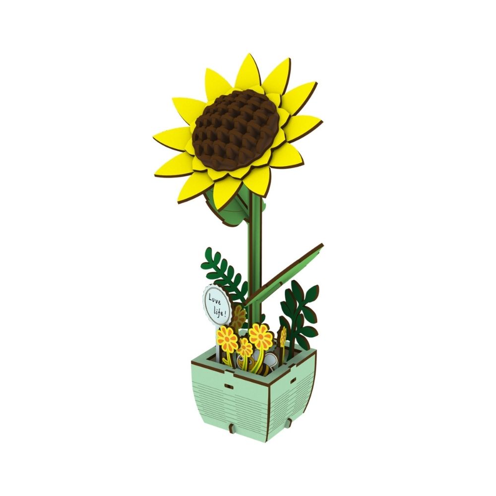 3D Puzzle - Hübsche Sonnenblume - Kidis Art