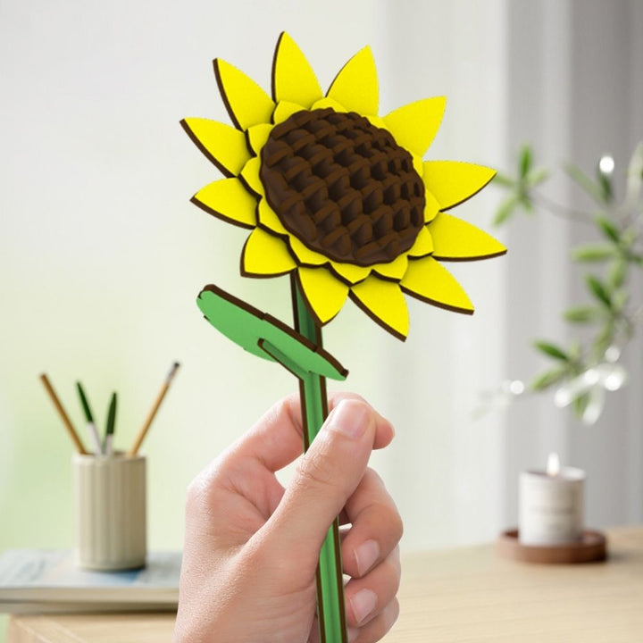 3D Puzzle - Hübsche Sonnenblume - Kidis Art