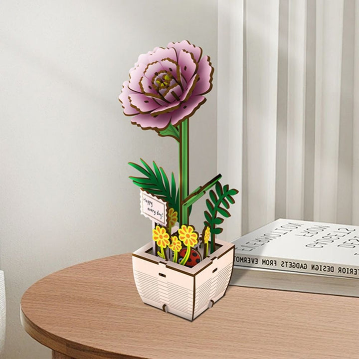 3D Puzzle - Pfingstrose - Kidis Art