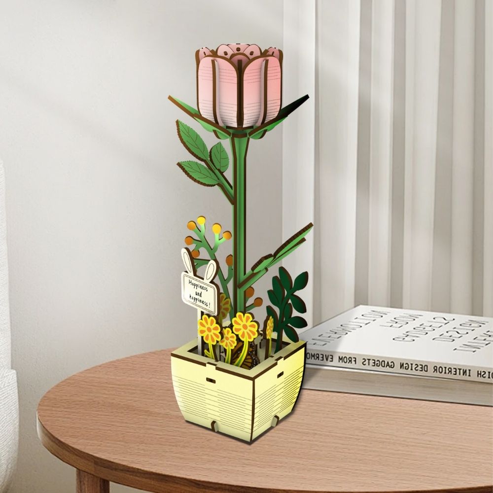 3D Puzzle - Die Rose - Kidis Art
