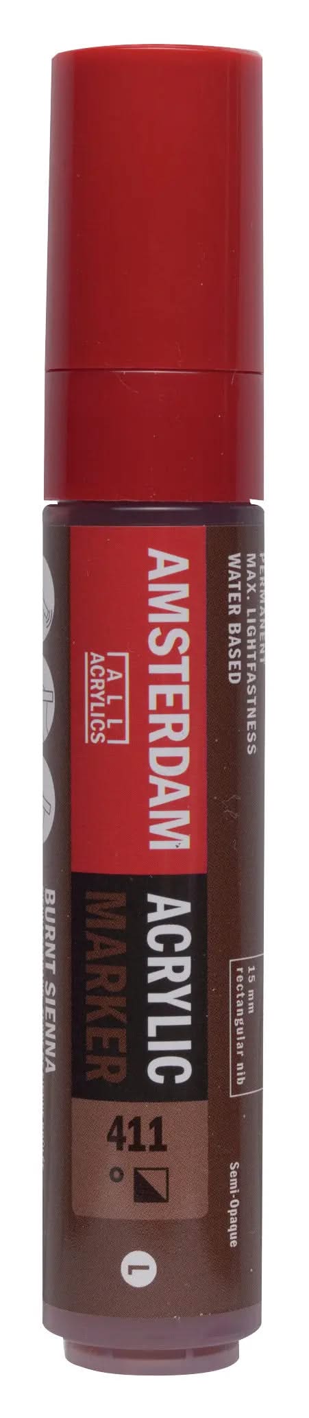 Amsterdam Acrylic Marker 15 mm Siena Gebrannt 411 - Kidis Art