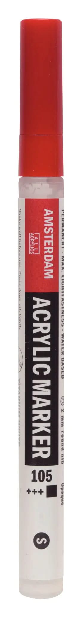Amsterdam Acrylic Marker 2 mm Titanweiß 105 - Kidis Art