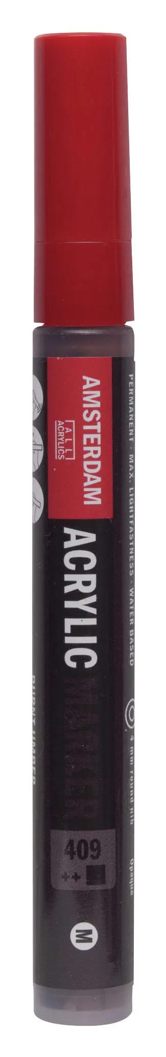 Amsterdam Acrylic Marker 4 mm Umbra Gebrannt 409 - Kidis Art