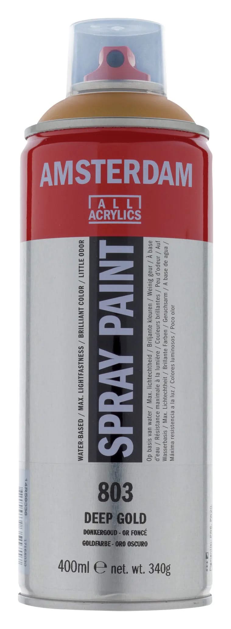 Amsterdam Sprühfarbe 400 ml Goldfarbe 803 - Kidis Art