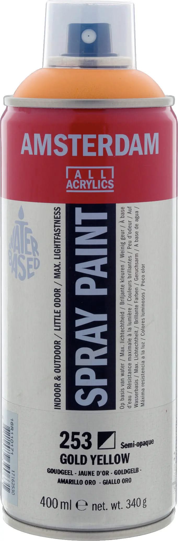 Amsterdam Sprühfarbe 400 ml Goldgelb 253 - Kidis Art