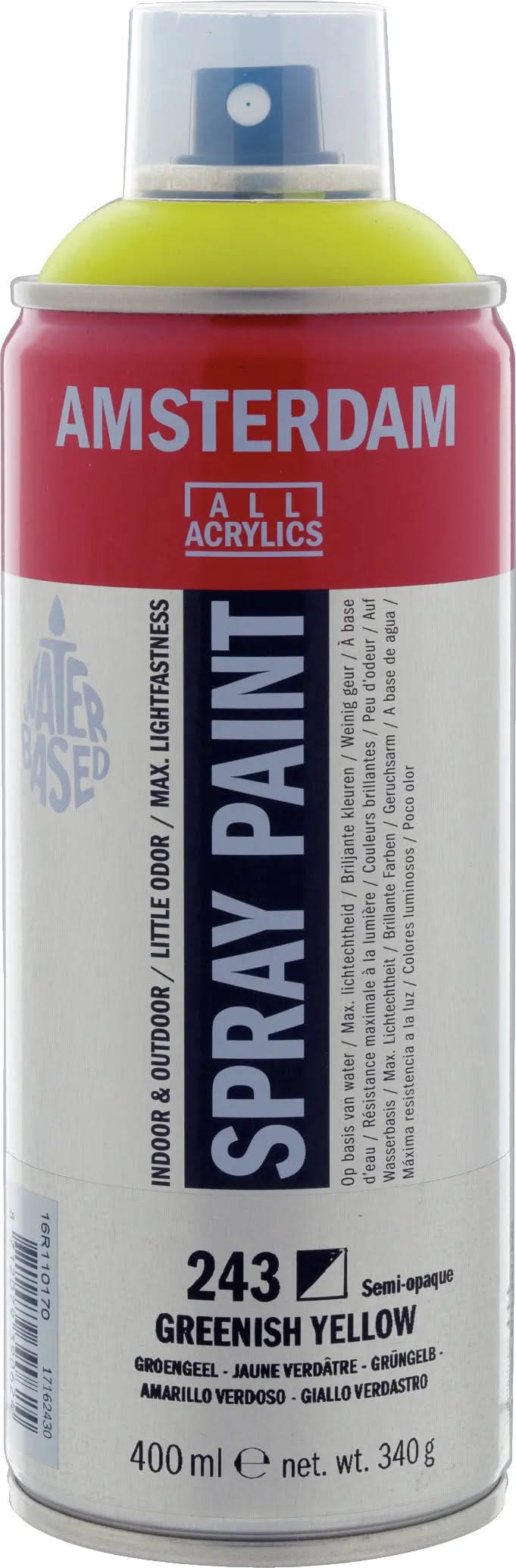 Amsterdam Sprühfarbe 400 ml Grüngelb 243 - Kidis Art