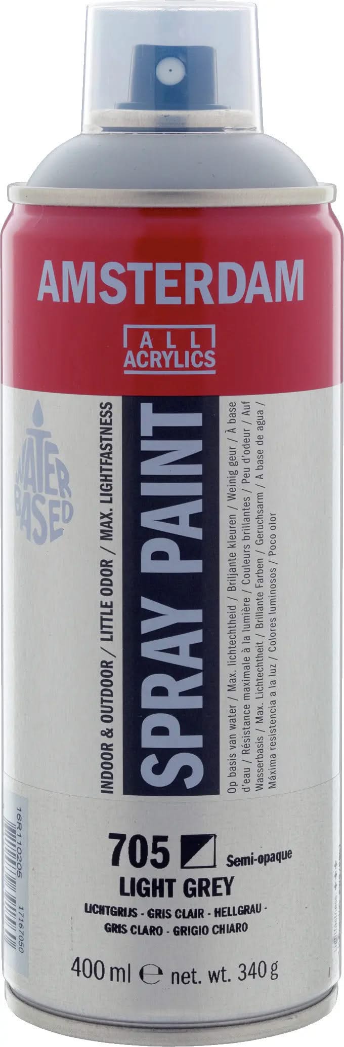 Amsterdam Sprühfarbe 400 ml Hellgrau 705 - Kidis Art