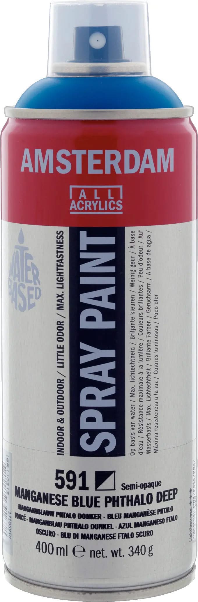 Amsterdam Sprühfarbe 400 ml Manganblau Phthalo Dunkel 591 - Kidis Art