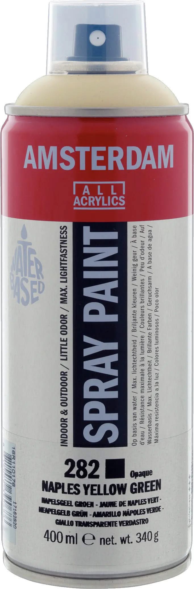 Amsterdam Sprühfarbe 400 ml Neapelgelb Grün 282 - Kidis Art