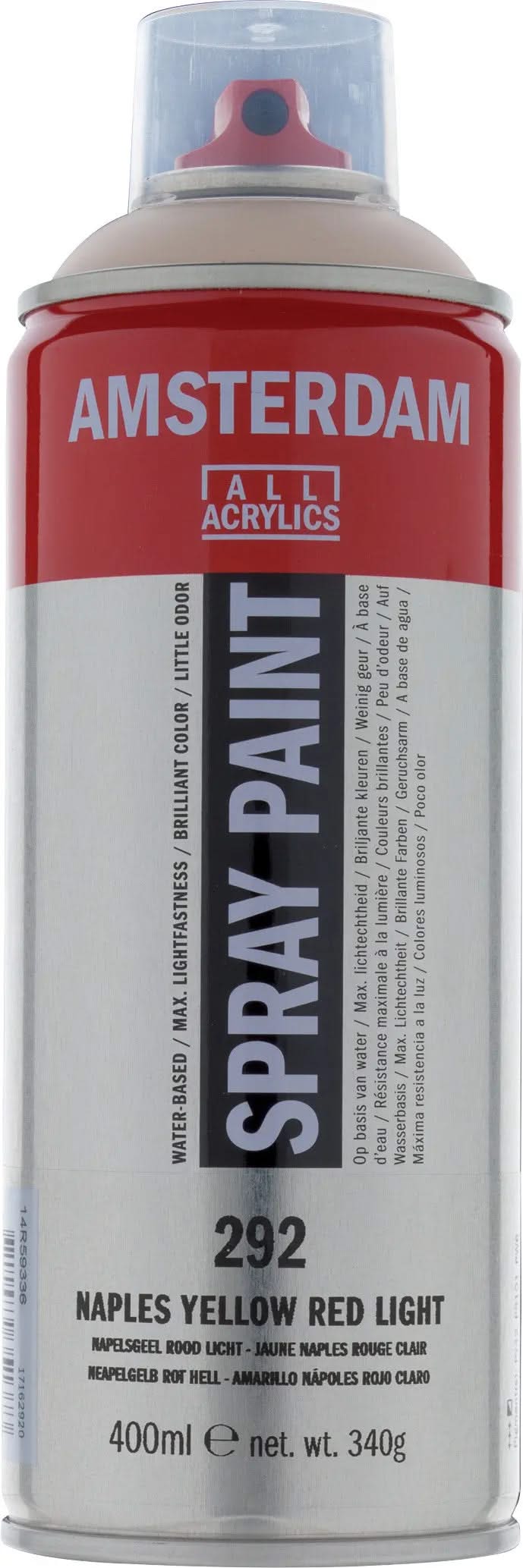 Amsterdam Sprühfarbe 400 ml Neapelgelb Rot Hell 292 - Kidis Art