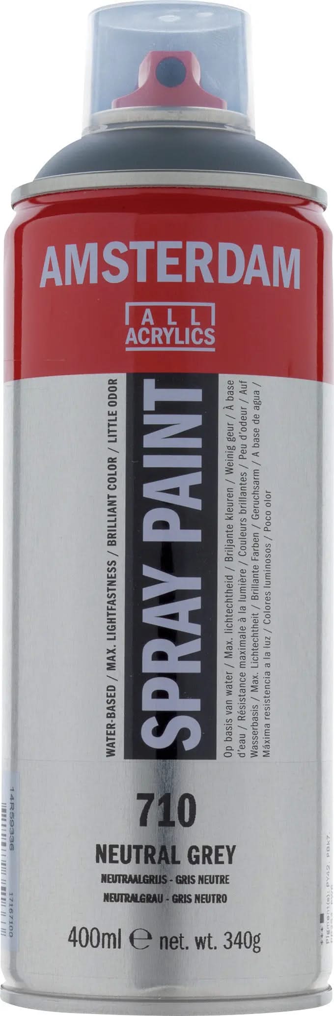 Amsterdam Sprühfarbe 400 ml Neutralgrau 710 - Kidis Art