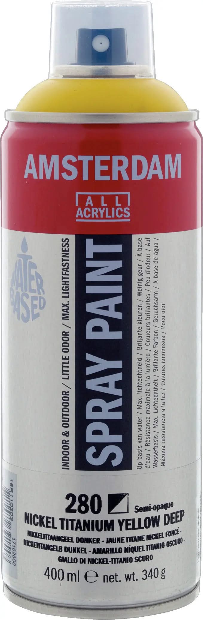 Amsterdam Sprühfarbe 400 ml Nicketitangelb Dunkel 280 - Kidis Art