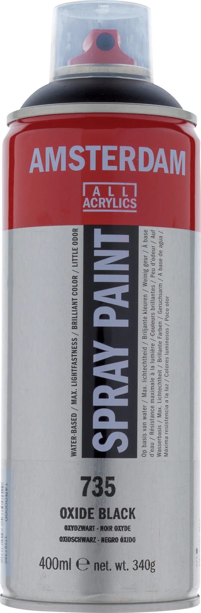 Amsterdam Sprühfarbe 400 ml Oxidschwarz 735 - Kidis Art