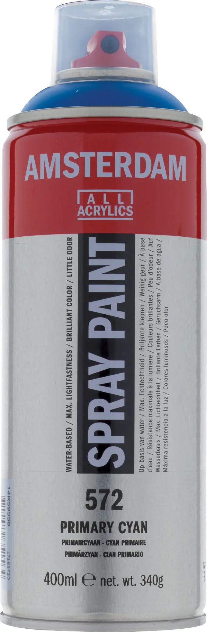 Amsterdam Sprühfarbe 400 ml Primärzyan 572 - Kidis Art