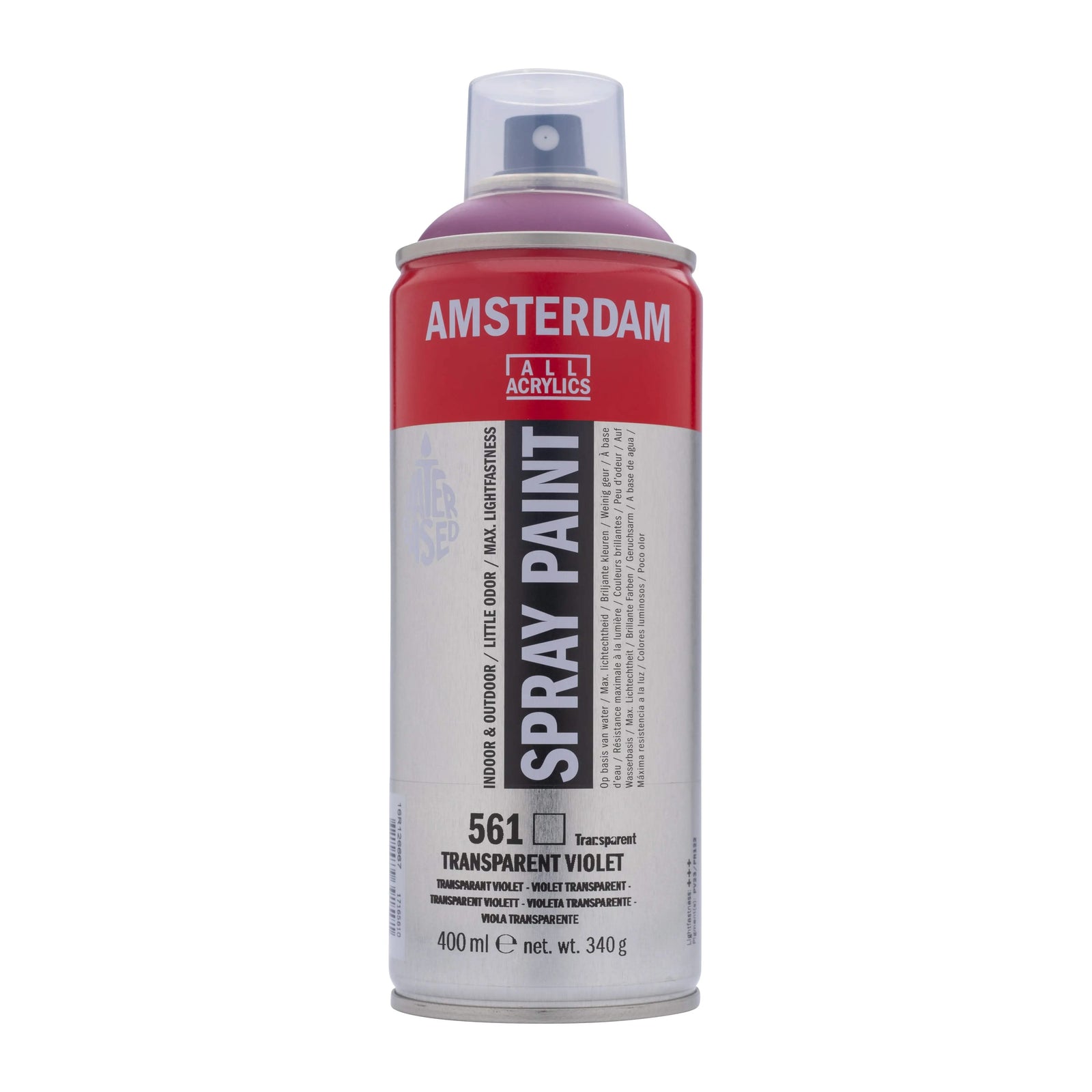 Amsterdam Sprühfarbe 400 ml Transparentviolett 561 - Kidis Art