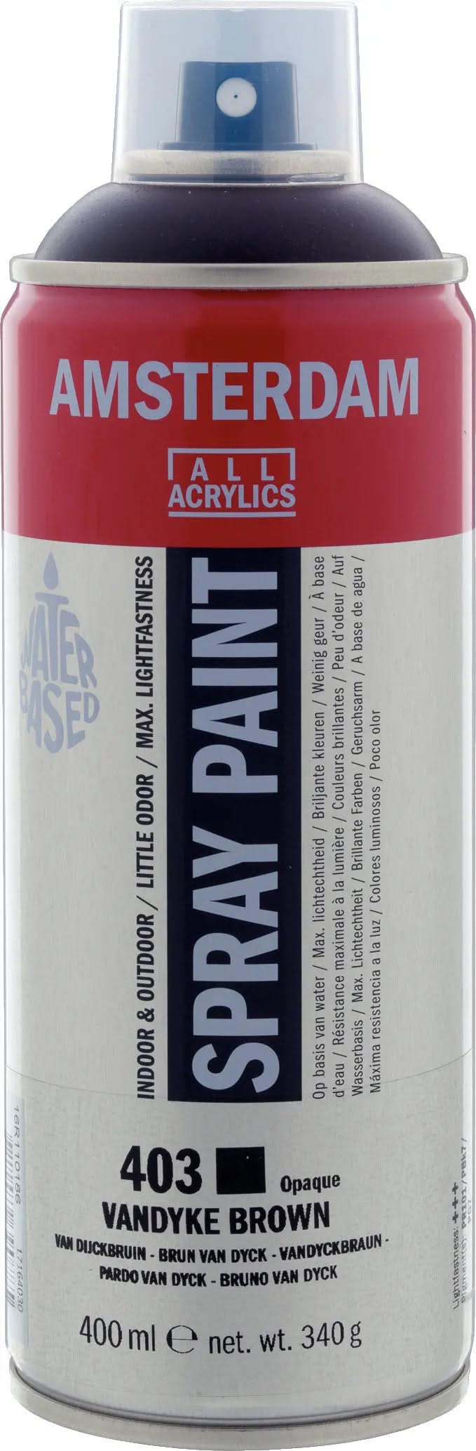 Amsterdam Sprühfarbe 400 ml Vandyckbraun 403 - Kidis Art