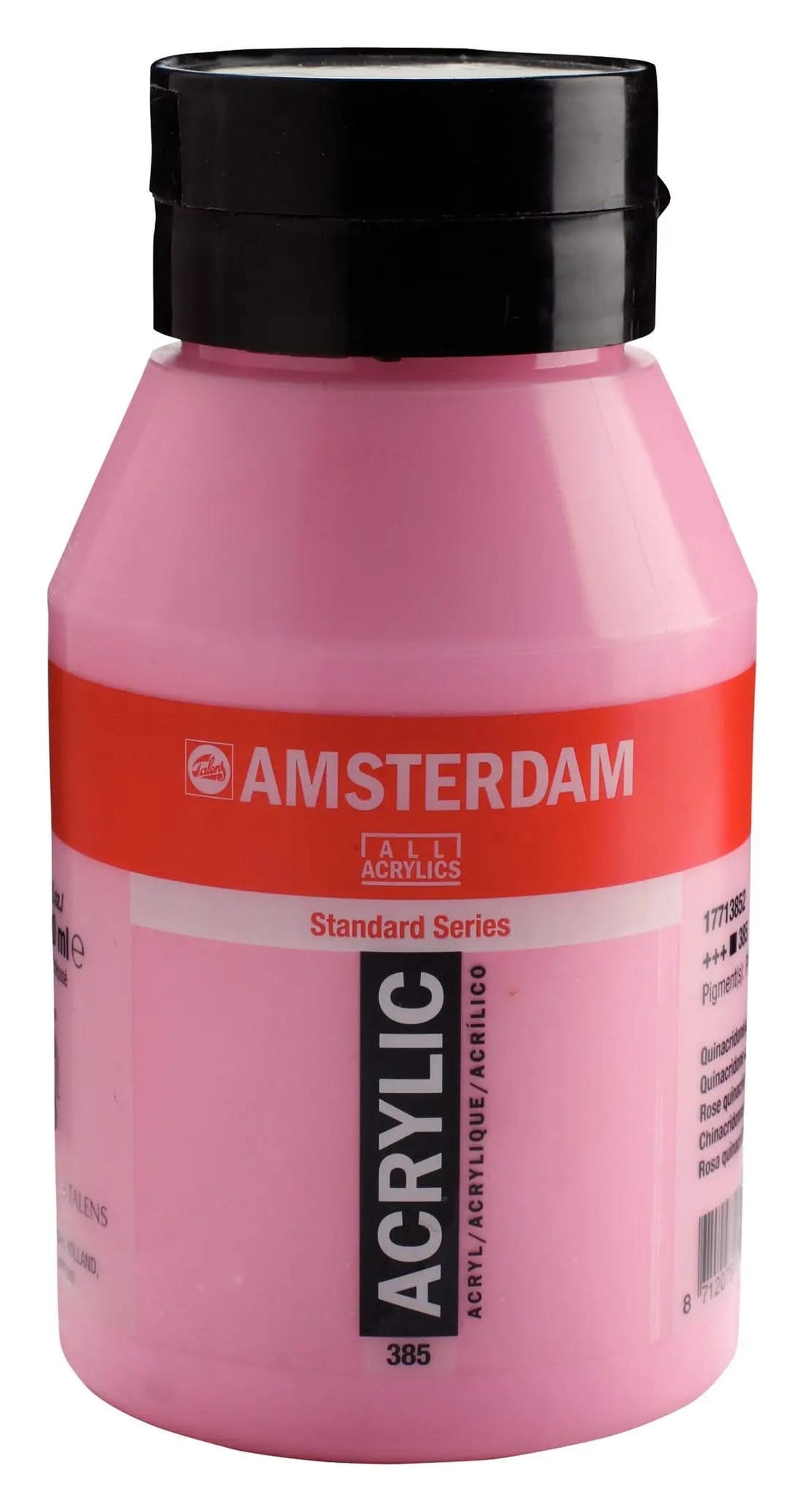 Amsterdam Standard Series Acrylfarbe Flasche 1000 ml Chinacridonrosa Hell 385 - Kidis Art