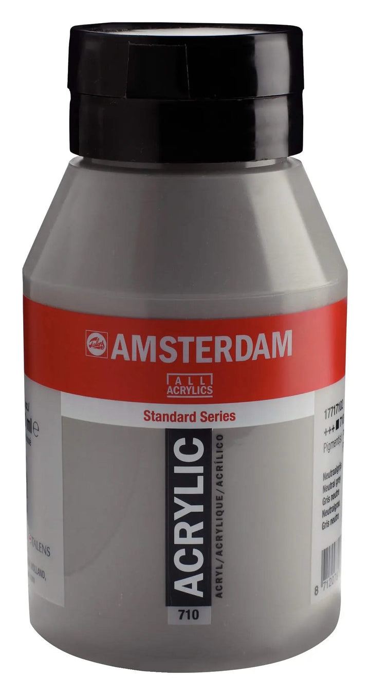 Amsterdam Standard Series Acrylfarbe Flasche 1000 ml Neutralgrau 710 - Kidis Art
