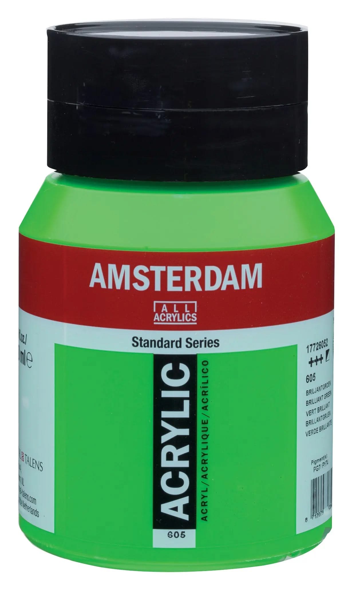 Amsterdam Standard Series Acrylfarbe Flasche 500 ml Brillantgrün 605 - Kidis Art