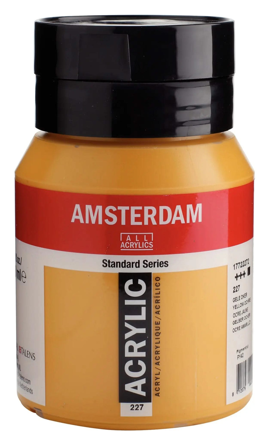 Amsterdam Standard Series Acrylfarbe Flasche 500 ml Gelber Ocker 227 - Kidis Art