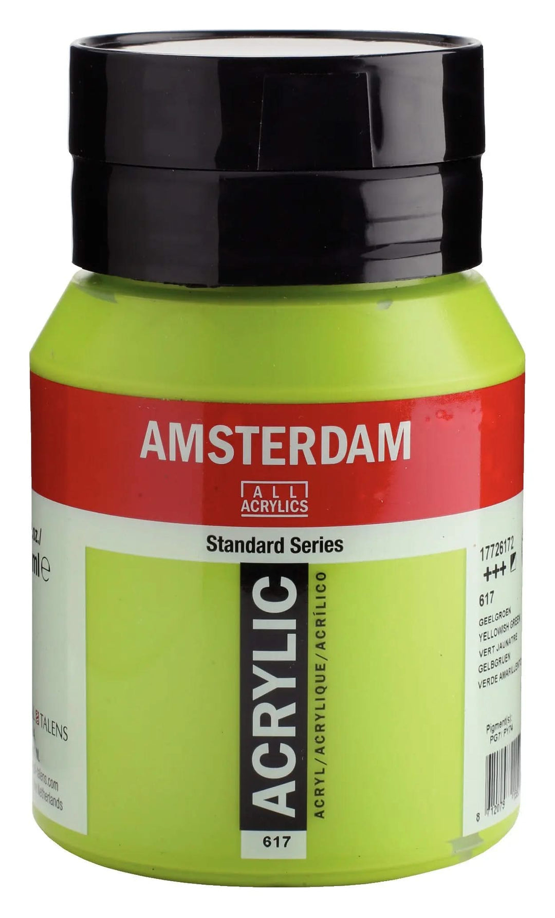 Amsterdam Standard Series Acrylfarbe Flasche 500 ml Gelbgrün 617 - Kidis Art