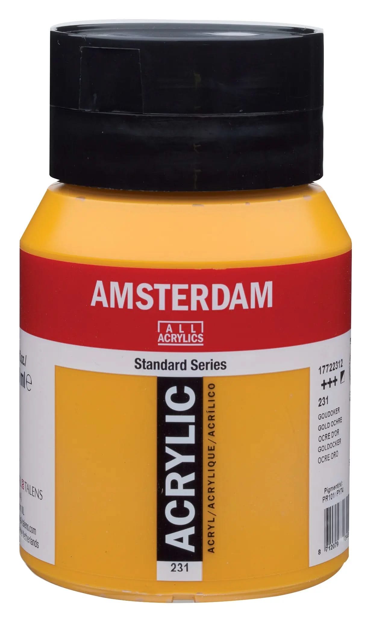 Amsterdam Standard Series Acrylfarbe Flasche 500 ml Goldocker 231 - Kidis Art