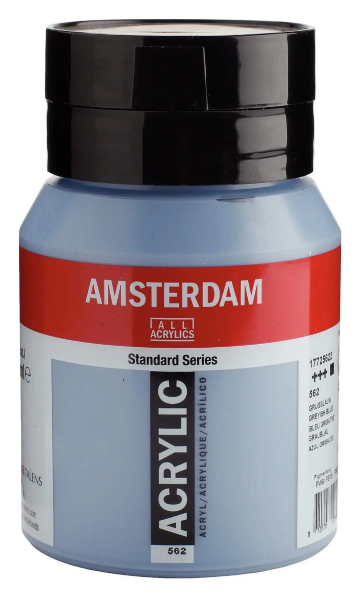 Amsterdam Standard Series Acrylfarbe Flasche 500 ml Graublau 562 - Kidis Art