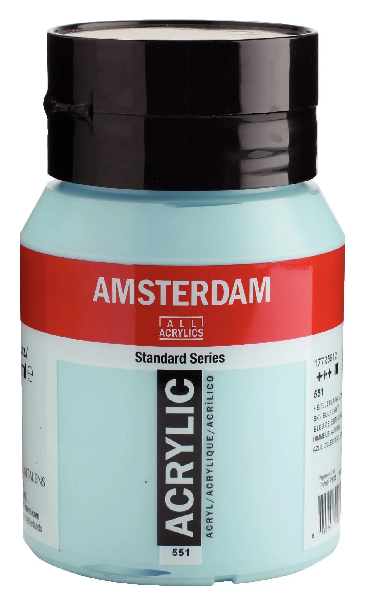 Amsterdam Standard Series Acrylfarbe Flasche 500 ml Himmelblau Hell 551 - Kidis Art