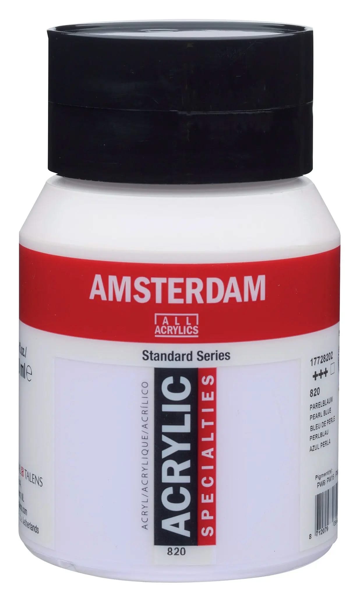 Amsterdam Standard Series Acrylfarbe Flasche 500 ml Perlblau 820 - Kidis Art
