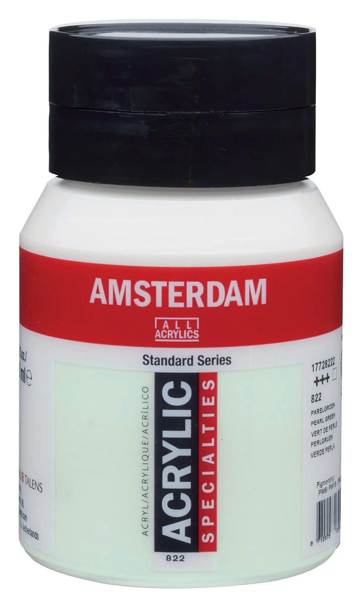 Amsterdam Standard Series Acrylfarbe Flasche 500 ml Perlgrün 822 - Kidis Art